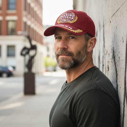 The Sentinel: Custom Marine Veteran Embroidered Hat