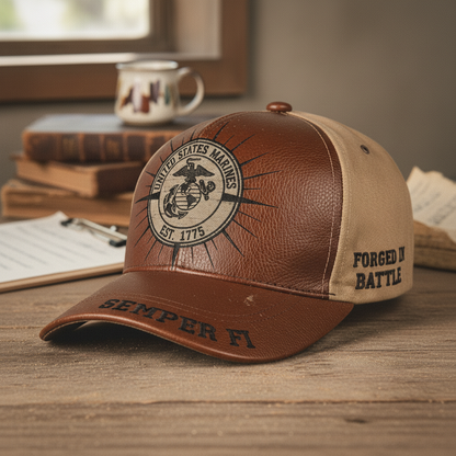 Personalized USMC Veteran Gift Cap - Custom Name Edition