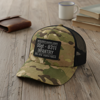 Custom Marine Service Cap - Multicam Edition