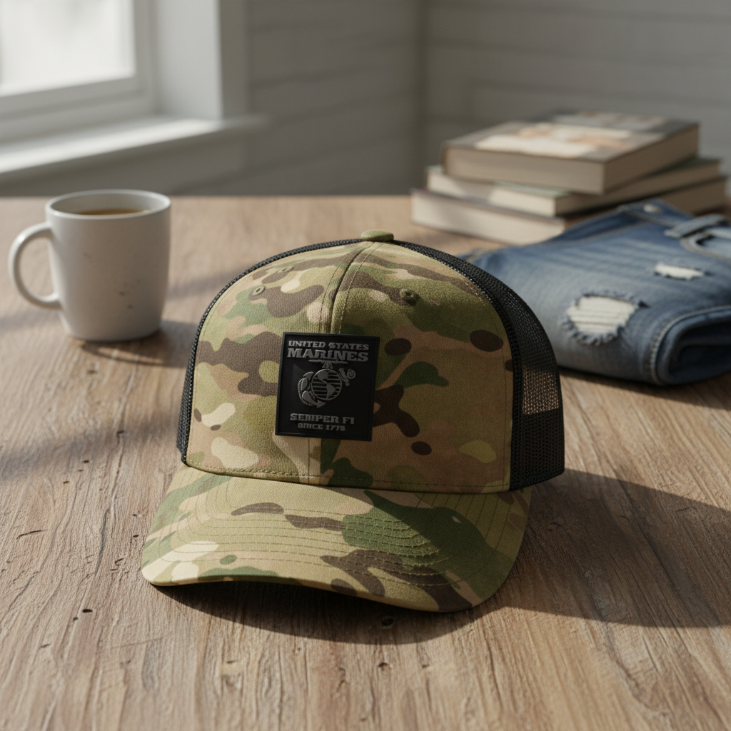 Custom Name Edition: USMC Multicam Mesh Cap