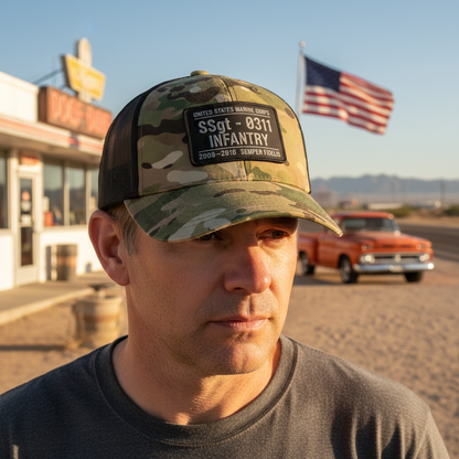 Custom Marine Service Cap - Multicam Edition