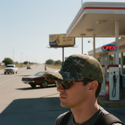 Custom US Marines Semper Fi Digital Camo Mesh Back Trucker Hat