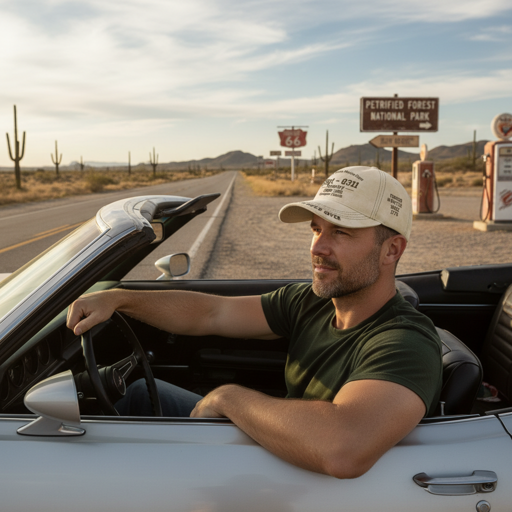 Custom USMC Service Record Ball Cap