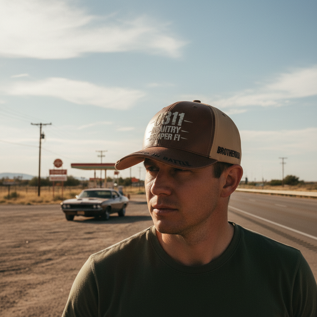Semper Fi Brotherhood - Custom Infantry Veteran Hat