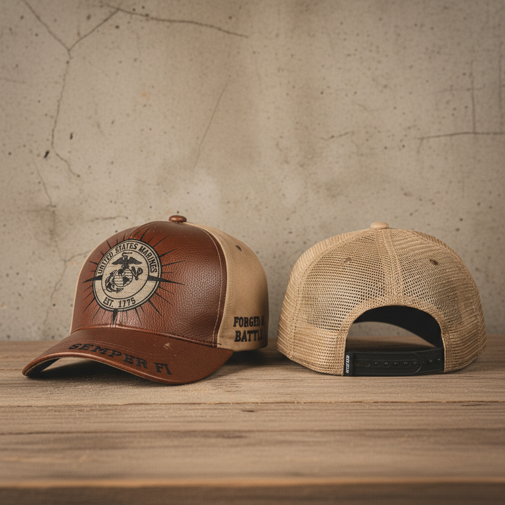 Personalized USMC Veteran Gift Cap - Custom Name Edition