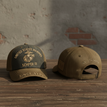 Custom US Marines Heritage Cap - Semper Fi Edition