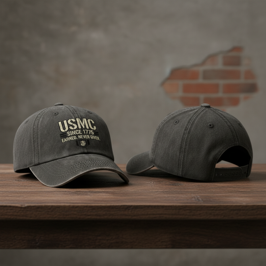 Custom USMC Marine Corps Hat – Personalized Military Gift