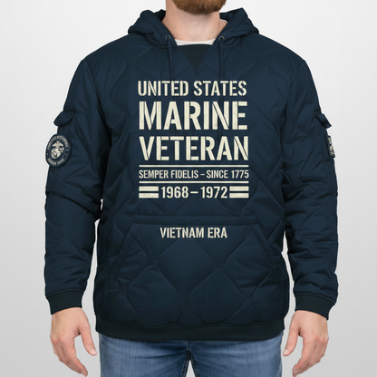 Marine Corps Veteran 1968-1972 Navy Quilted Outerwear