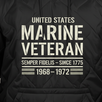Modern Combat Veteran Quilted Hoodie - Black Edition